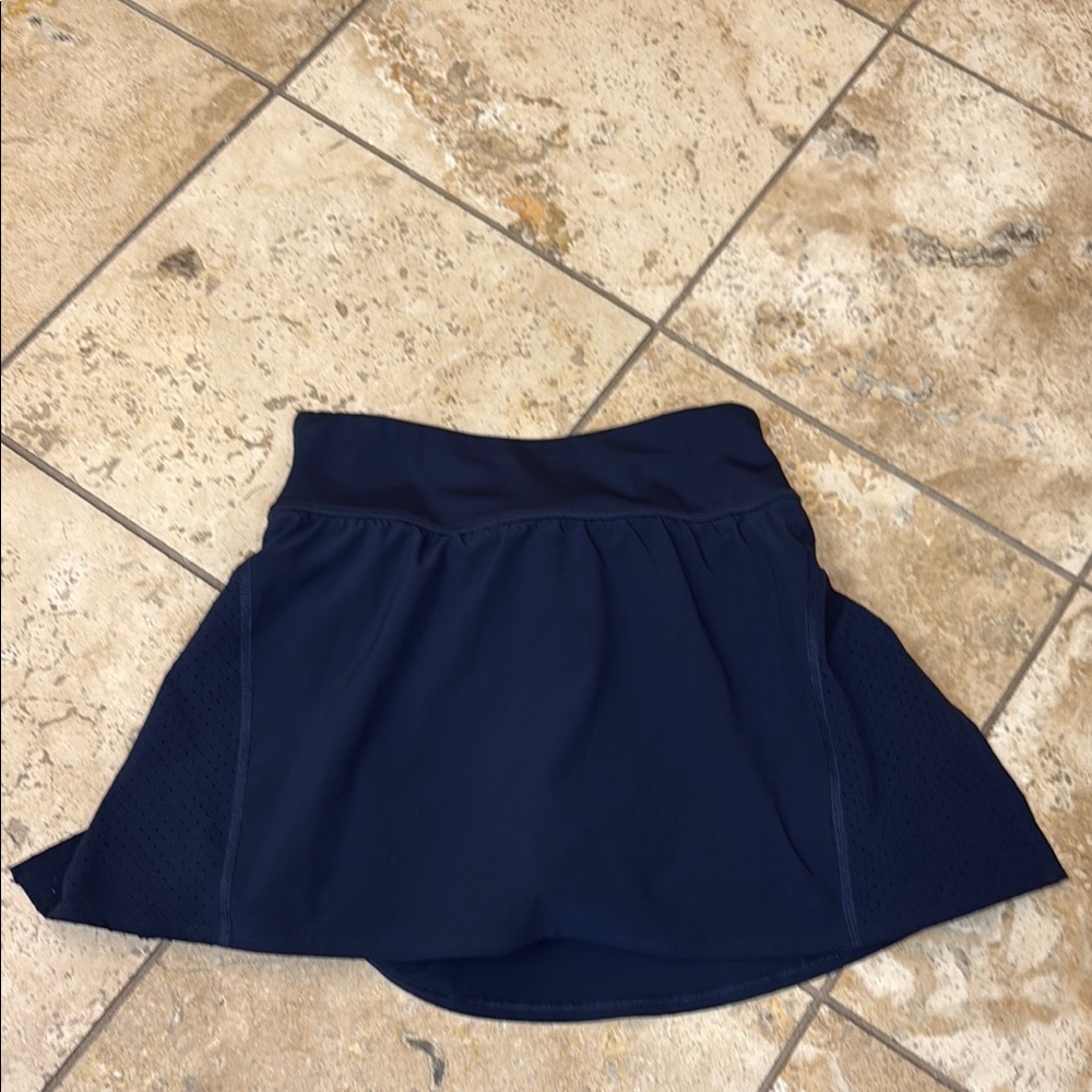 SPANX Blue Mini Skater Skirt for Casual Wear